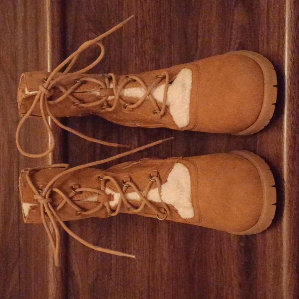 Baretraps Hadlee Faux Suede Lace Up and Zip Up Boots - Size 8 - New With Box - Picture 2 of 8
